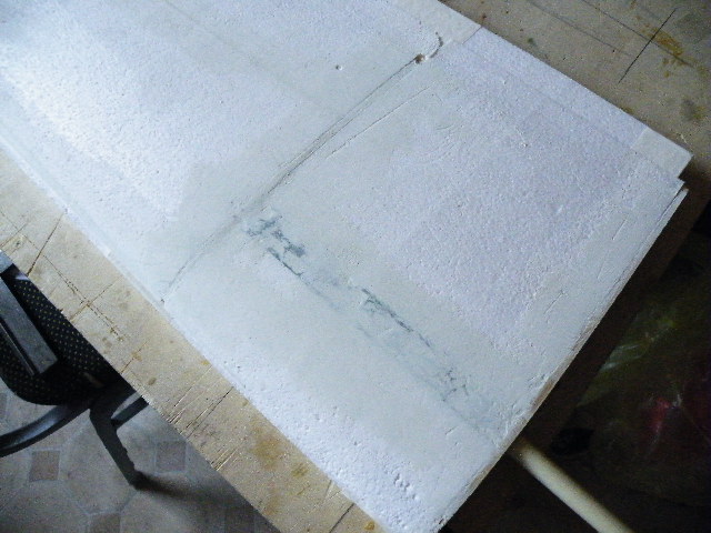 Steckung schon verspachtelt