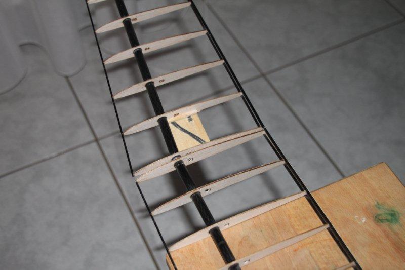 Der Verbindungsuebergang man sieht den Spalt.. und das Servobrettchen