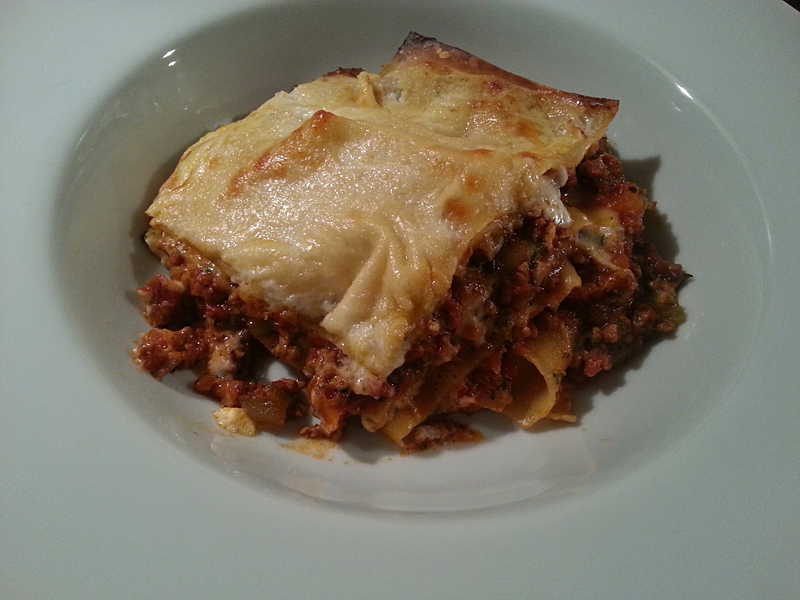 Ein Stück beste Lasagne