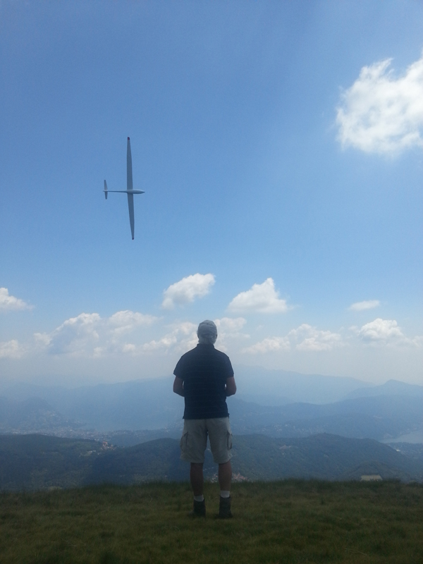 Godfather of Monte Lema mit seiner ASW 24