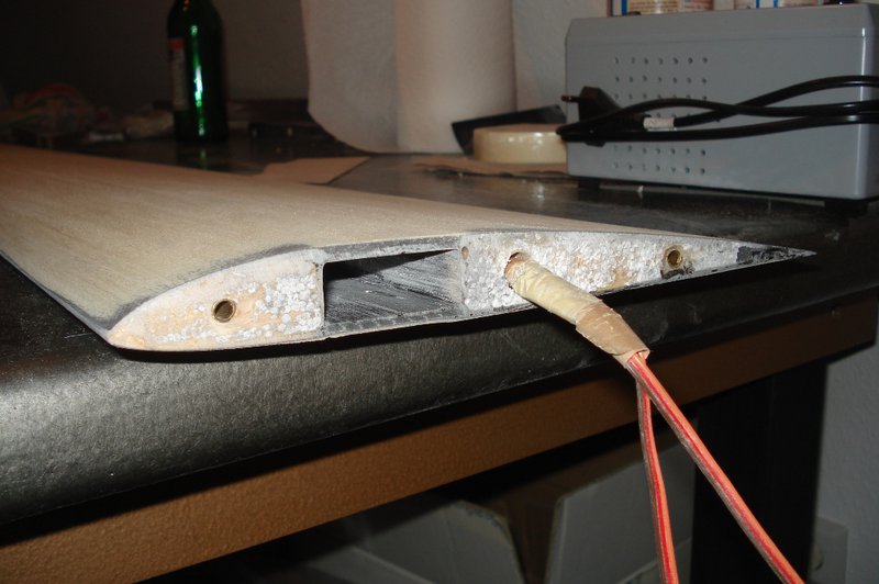 An der Wurzelrippe haengt noch ein wenig Styro, aber ich denke man sieht ganz gut die Endleiste:-)