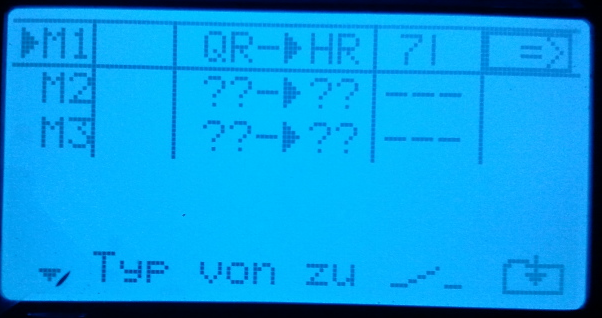 Anzeige im Sender - Untermenue "Freie Mischer"