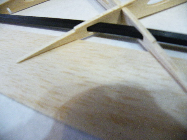 Hintere Beplankung für die Ruder Nur untergelegt