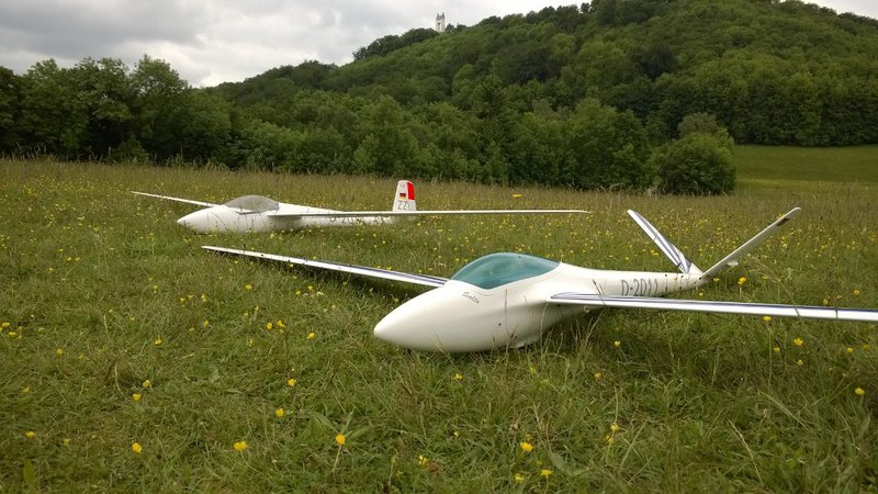 Die beteiligten Fluggeraete
