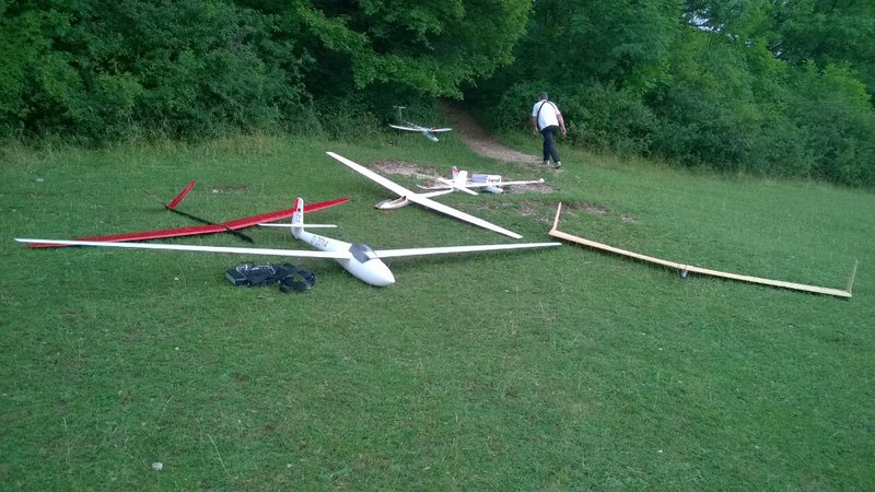 Die beteiligten Fluggeraete