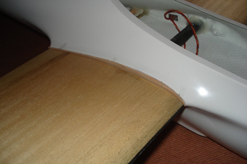 Fläche testweise aufgesteckt