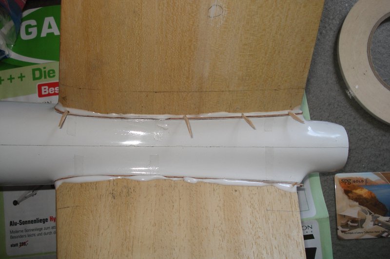 Leitwerke aufgesteckt