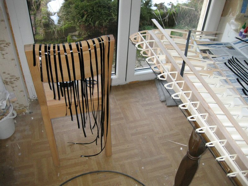 Zuschnitt Rovings für Obergurt