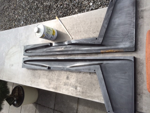 Beide Seiten fertig und grad am eintrennen