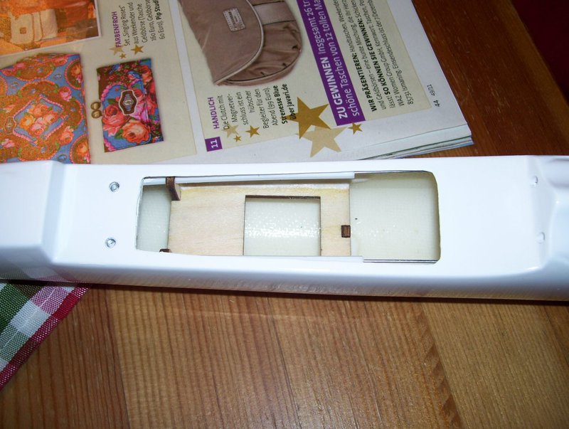 Servobrettchen und sehr enger Rumpf