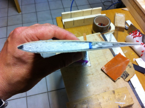 Leitwerk mit 1 mm Balsa und 49er Glas Diagonal