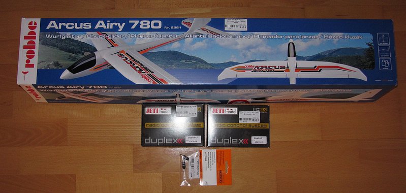 Arcus 780, 2st. R5-EX, schöne Alu-Daumenknüppel für Rona´s EVO-12