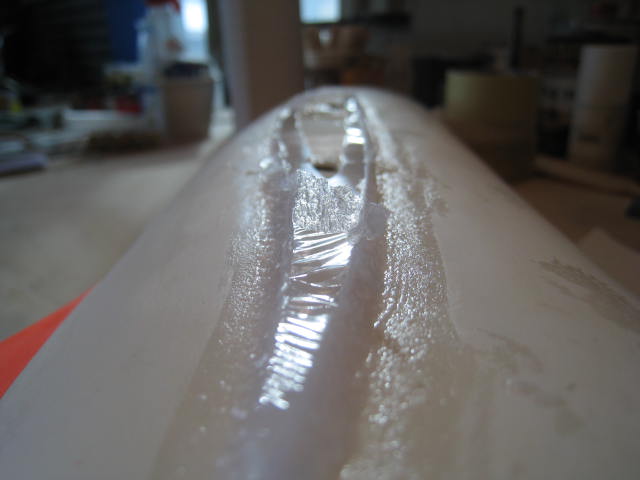 Die Frischhaltefolie war nicht besonders glatt gespannt.