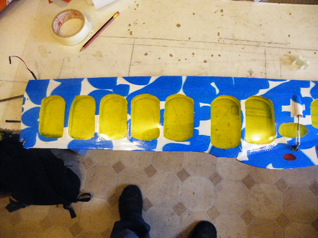 auch die Fläche am Ruder geknackt