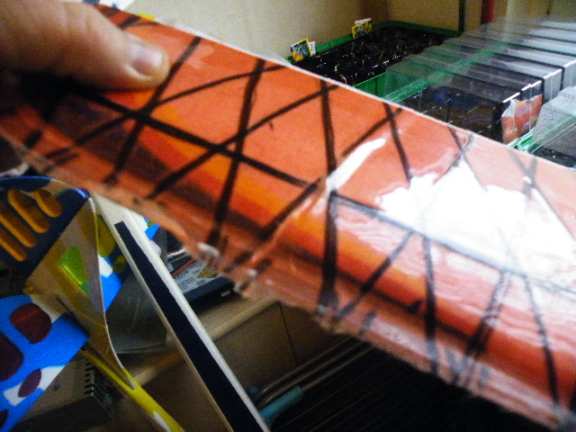 Defekte Stelle am Flügel