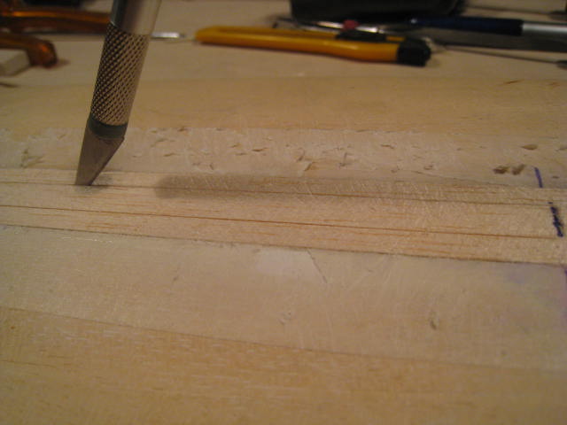 Anzeichnen, schneiden...