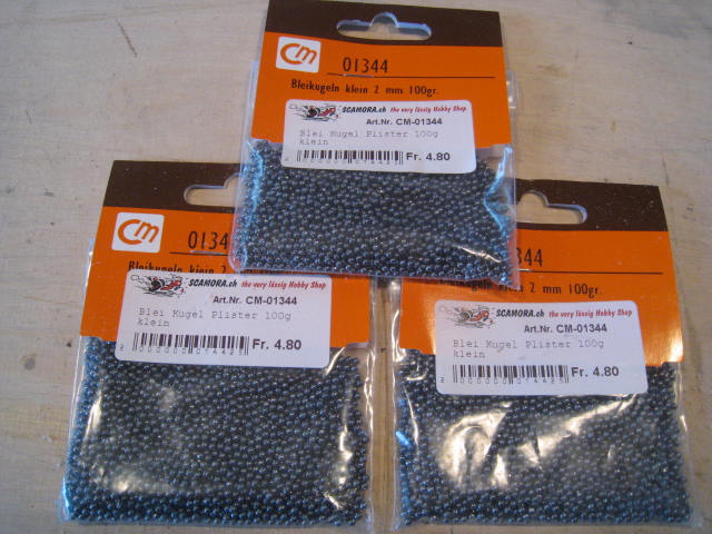 Bleikugeln zum Stückpreis? Handgezählt?