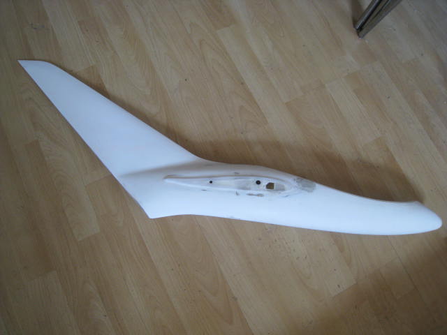 Der Mühe Lohn: Ein schöner Rumpf, ganz in weiss.