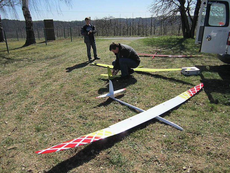 3 x SSL beim aufbauen, Tobis Exemplar flog  da schon.