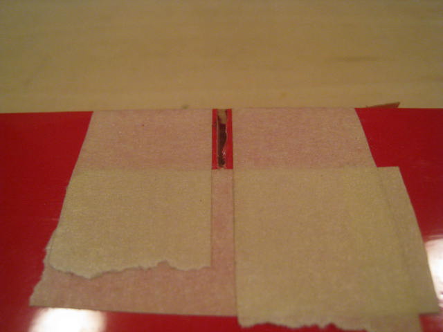 Abkleben vor dem harzen...