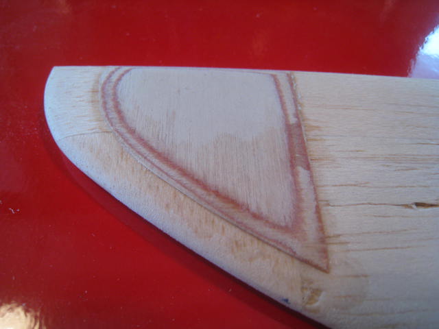 Die schöne Maserung sieht man später nicht mehr...