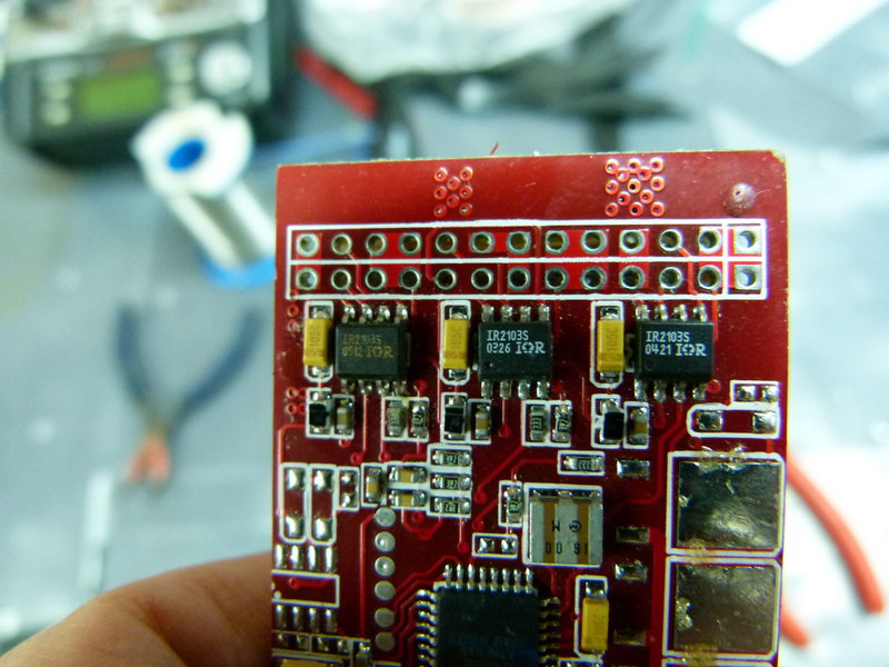 die linke treiberstufe hat sich warm verabschidet.