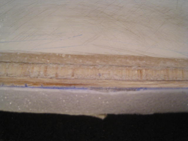 ...den alten Hauberand dünnschleifen...