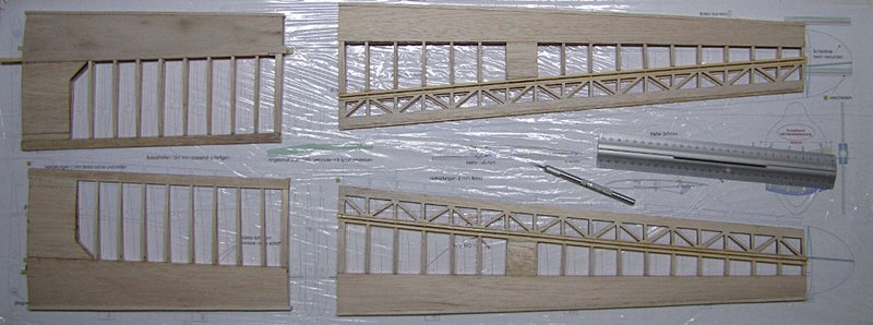 Sperberchen mit verpfuschtem Querruder :(