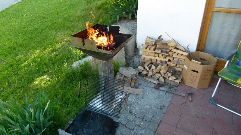 drum hab ich gelich ein Eichenfeuer gmacht