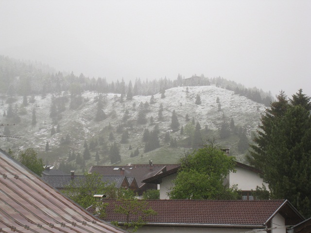 Blick vom Balkon, brrrrr...