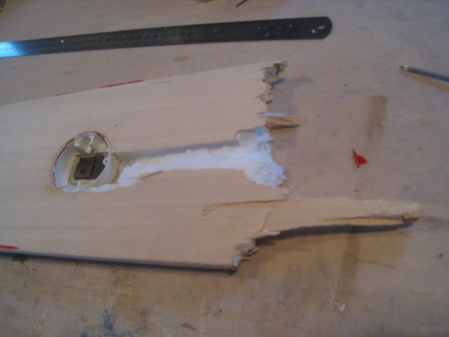 Bruchstelle von unten...