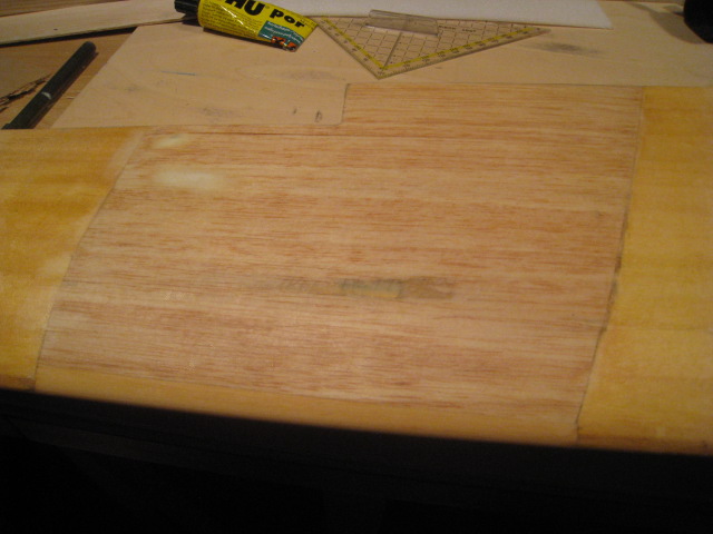 Bruchstelle, fast profiltreu und auch stabil. 80g/qm + 49g/qm