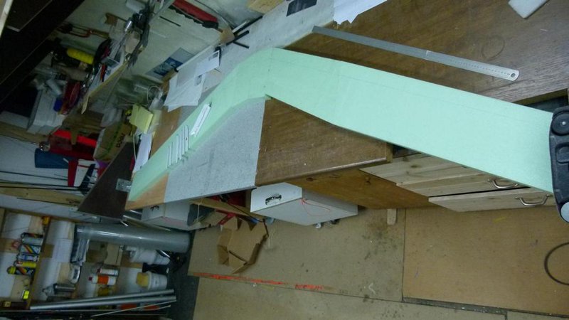 Die Rohzuschnitte des 2,8m Pfeils