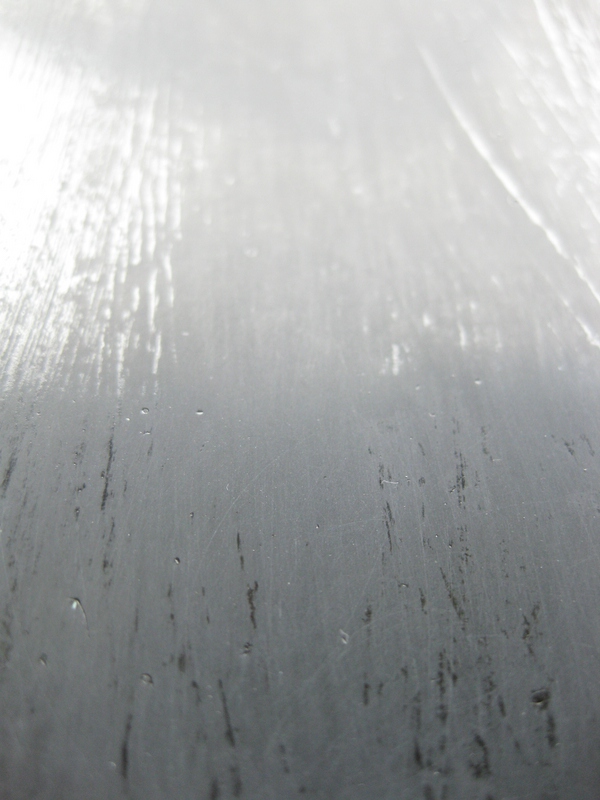 Testweise überschliffene Forminnenseite