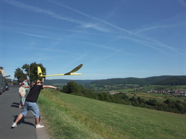 Schon beim Start wurde alles gegeben