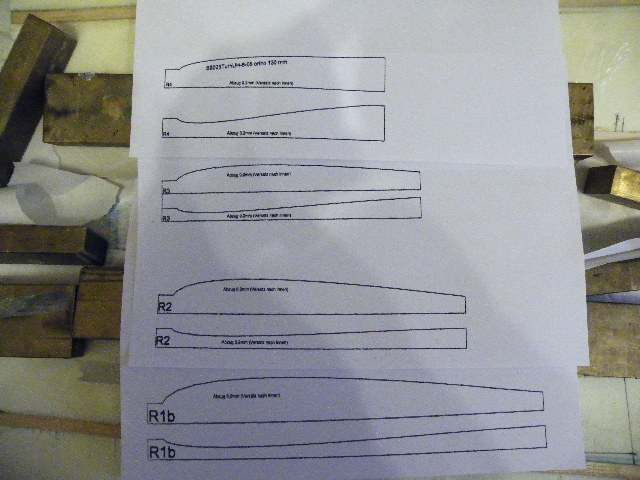 Schneidschablonen auf Papier