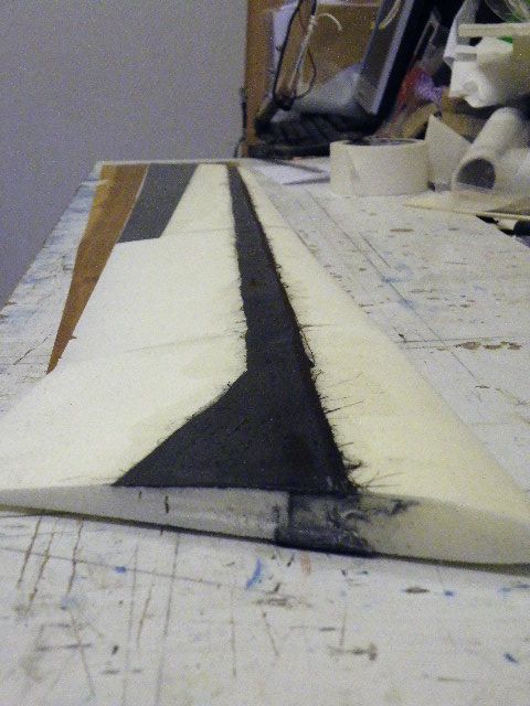 Fläche mit Holm Oberseite und Dreieck für Steckung