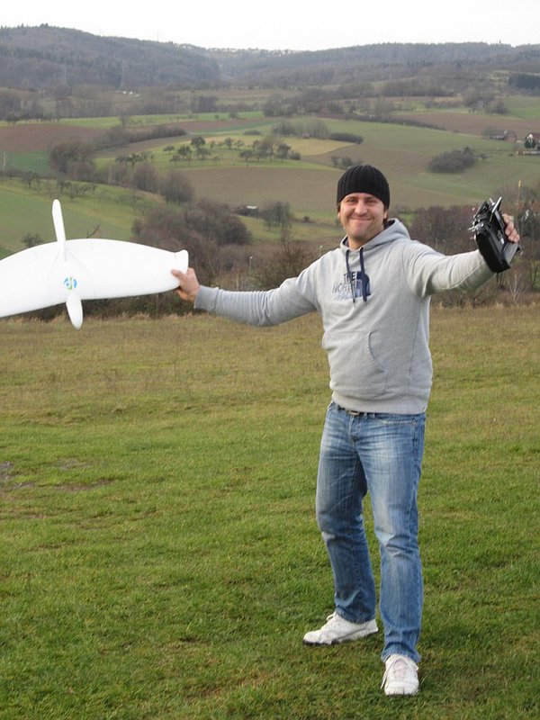 Stephan glücklich mit High-End-Alula