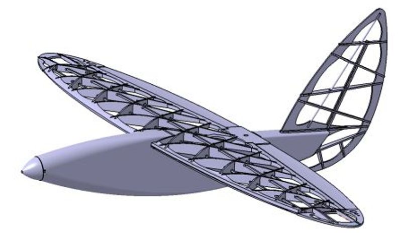 Wegen des einfachen bauens hab ich wieder grosszügig auf Beplankung jeder Art verzichtet.